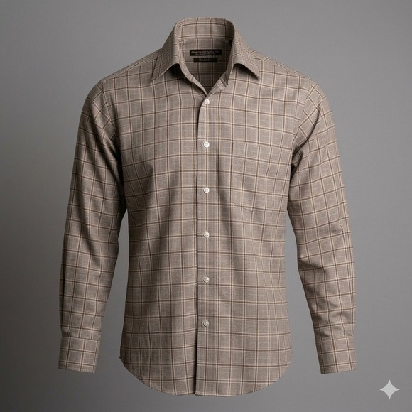 Forsyth Of Canada Other - Forsyth of Canada Plaid Wrinkle Free Long Sleeve Button Up‎ Collared Shirt Men M